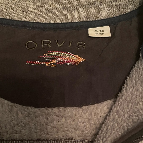Mens Orvis Sweater Fleece Vest XL light use - Picture 5 of 7